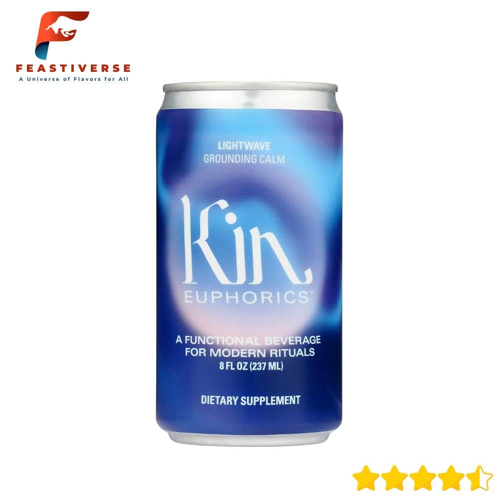 Kin Euphorics Lightwave is the perfect wind-down drink if you love the mellow vibe of Hiyo. This non alcoholic social tonic comes in an 8-ounce can packed with adaptogens and nootropics. Lightwave stars reishi mushroom and L-theanine to help you chill out after a long day without the fuzziness of booze. Sip it at home or share it at a sober curious gathering — you’ll feel the relaxing effect in minutes. It’s also dairy-free, gluten-free, vegan, and non-caffeinated, so it’s kind to your stomach. The taste leans smooth and earthy with a hint of vanilla and oak, making it feel cozy like a nightcap, but without the hangover. Lightwave fits well into mindful drinking habits and is great as a dry January drink option or a stress-relieving mocktail. It’s a functional beverage for relaxation and can replace wine when you crave something calming yet flavorful.