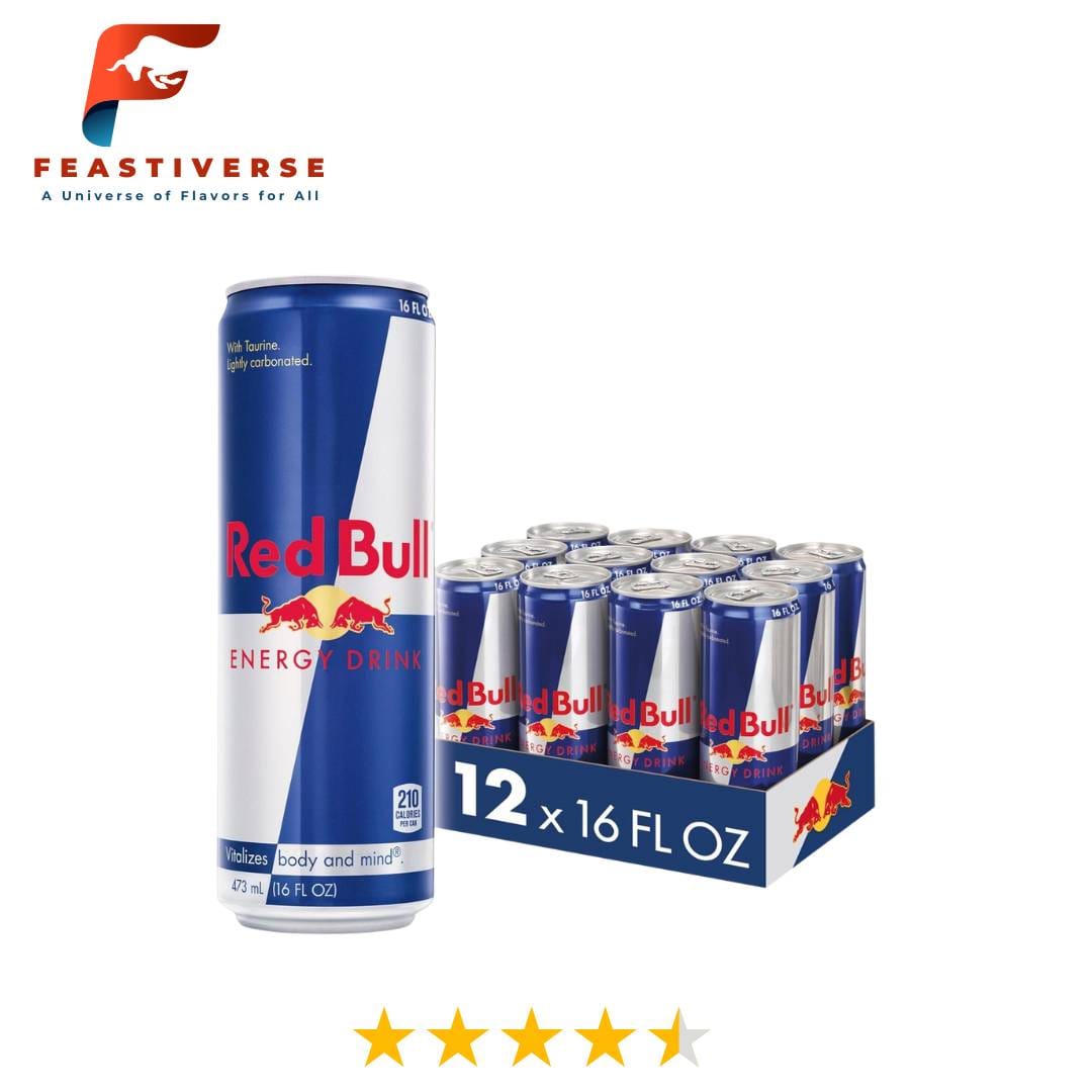 Red Bull might not be your typical non alcoholic seltzer, but it’s still a go-to for quick energy. With 151mg of caffeine, taurine, and essential B vitamins, it delivers a clear alertness boost. It's sweet, sparkling, and best served ice-cold for maximum effect.
