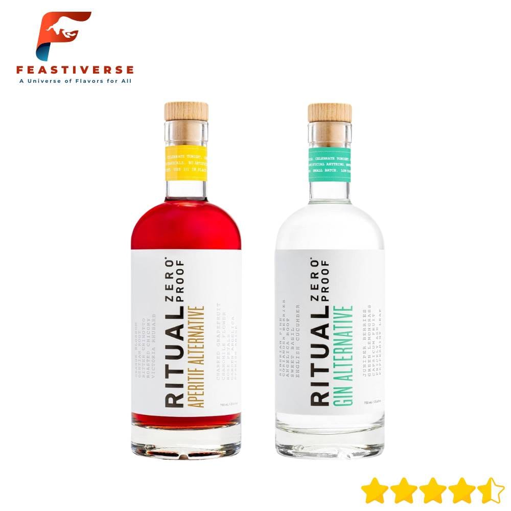 Ritual Zero Proof Gin Alternative is a smart pick for anyone wanting a crisp, alcohol free aperitif alternative without sacrificing taste. It swaps perfectly 1:1 with regular gin, letting you craft mindful cocktails that feel fancy but stay sober. This gin alternative hits you with classic botanicals like juniper, angelica root, and coriander — the same bright bite you love in a G&T. No alcohol means zero hangover and zero guilt. It’s also zero calories, so your health goals stay intact. Use Ritual Gin Alternative in your next non alcoholic happy hour. Mix it with tonic water and a squeeze of lime, garnish with cucumber, and you’re set for a relaxing social sip. It fits well into dry January, sober October, or just as a weekday unwind after work seltzer.
