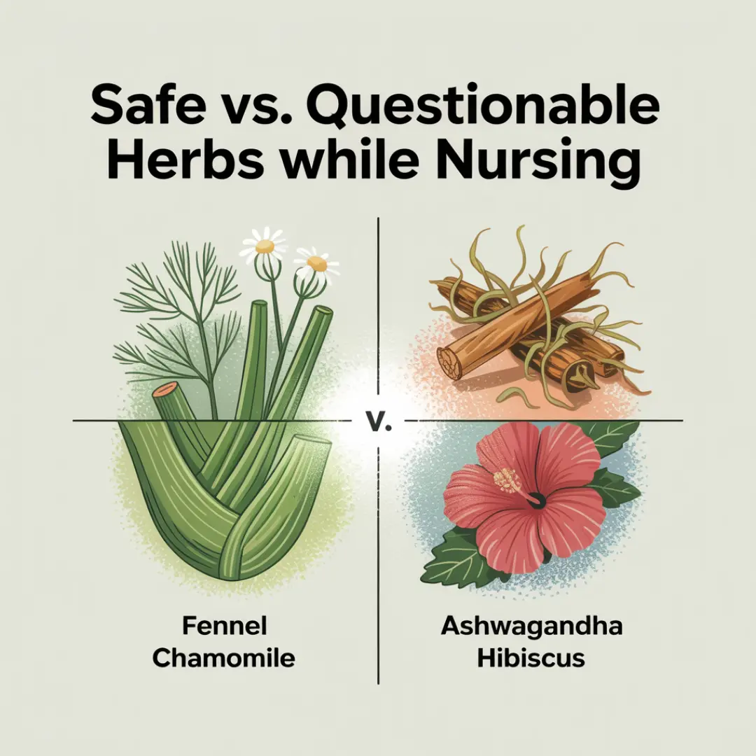 Safe vs. Questionable Herbs While Nursing
