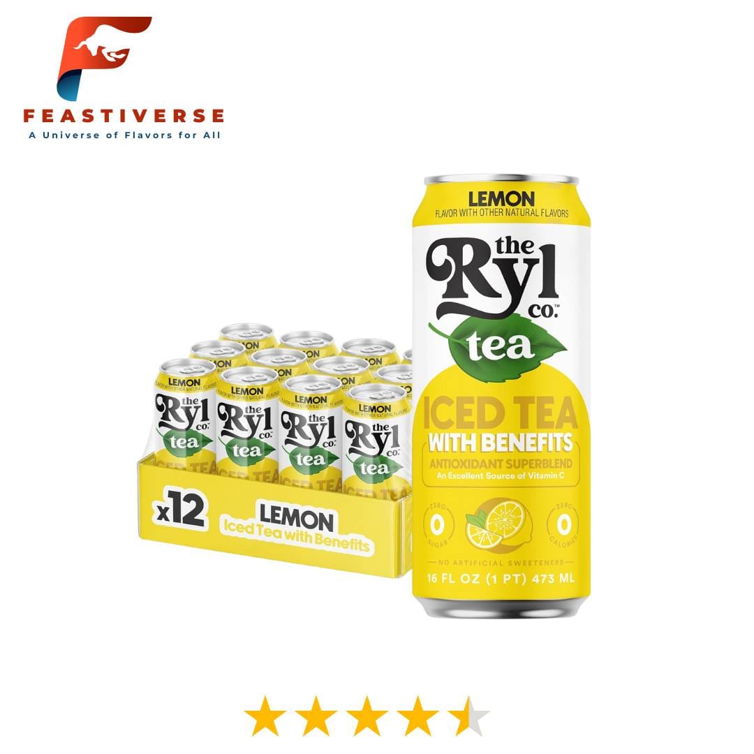 This zero-sugar, zero-calorie sparkling tea is a game-changer for people who want taste without compromise. Ryl Co combines the nostalgia of iced tea with a potent polyphenol antioxidant blend and 18mg of Vitamin C in every can.