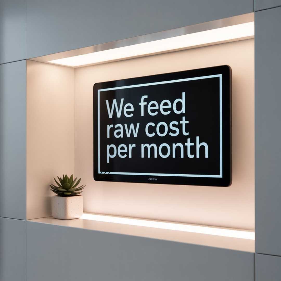 We Feed Raw Cost Per Month