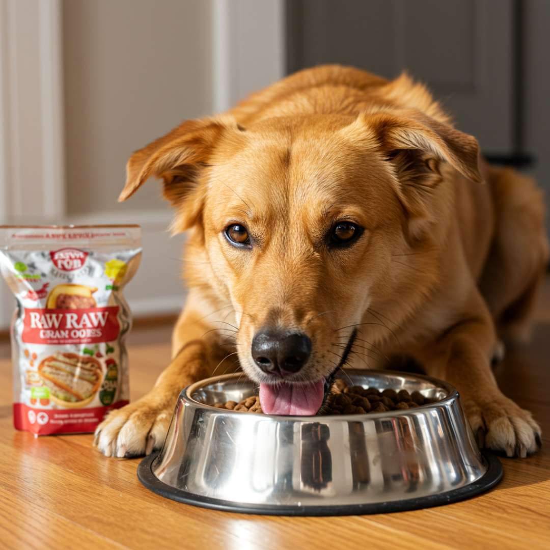 we feed raw dog food