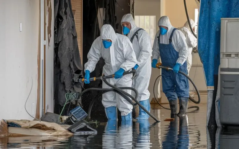 water damage remediation process